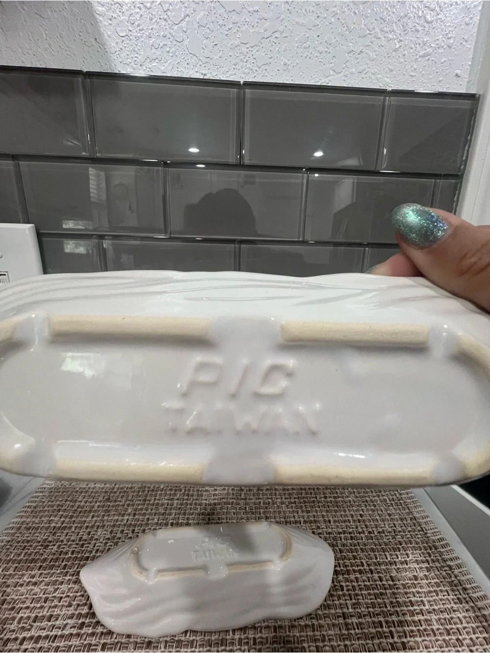 Vintage White Ceramic Corn-Shaped Serving Dishes - Set of 2